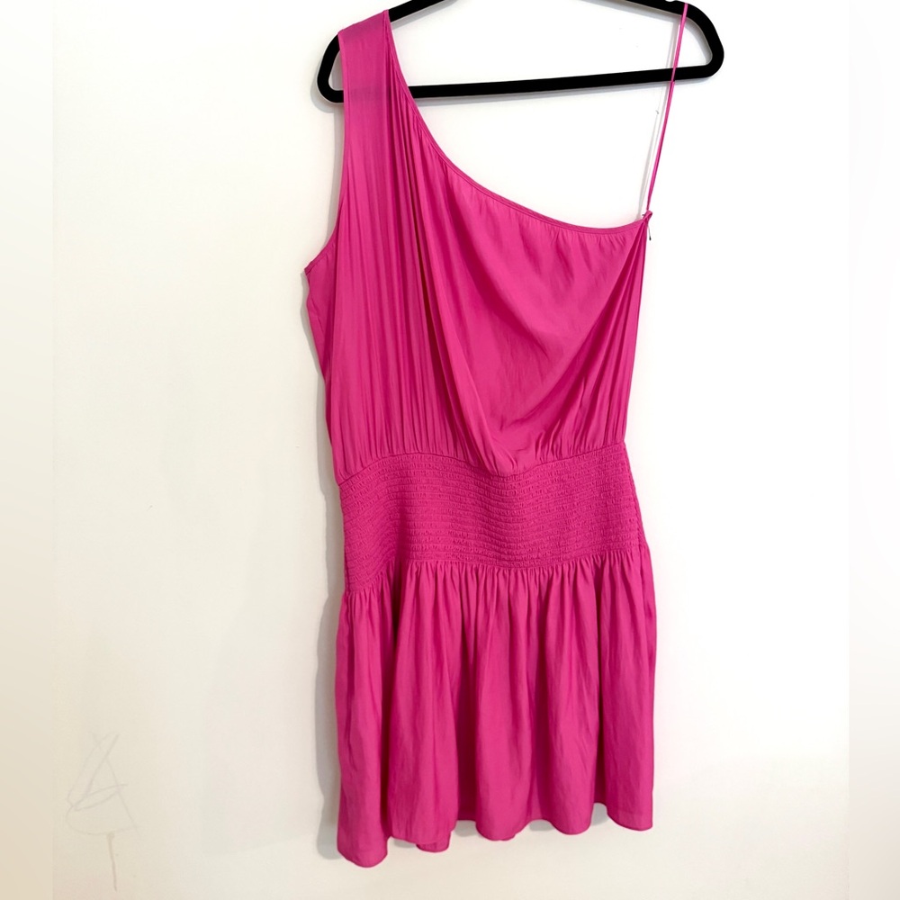 Ramy Brook Fuchsia One-Shoulder Dress - Picture 1 of 4